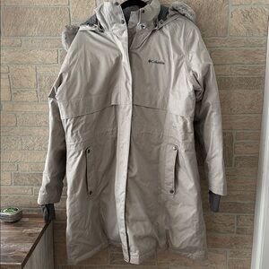 Columbia Plus Size Suttle Mountain™ Hooded Faux-Fur-Trim Insulated Coat. 2X